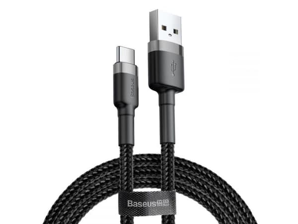 Baseus CATKLF-BG1, 1 m, USB A, USB C, Svart
