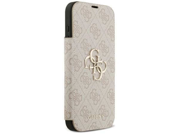 Guess Book 4G Metal Logo Case for iPhone 18 Pro Max / 17 Pro Max - Pink