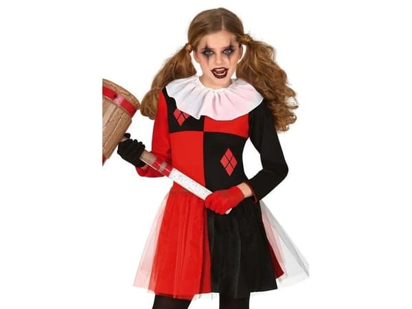 Harlequin pige kostume