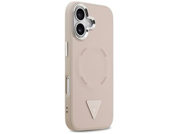 Guess trekantlogo MagSafe-etu til iPhone 17 - Rosa