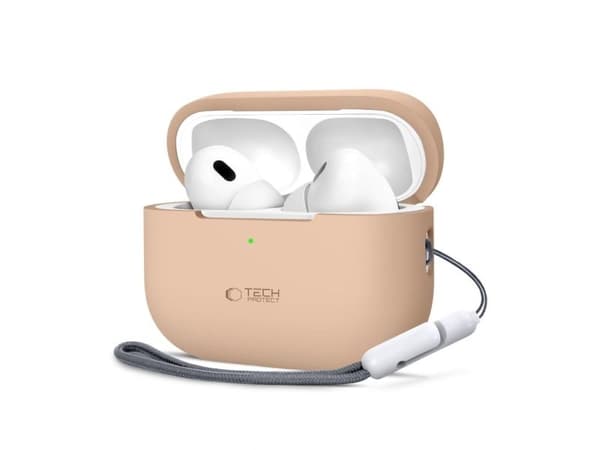 Tech-Protect silikonetui til Apple AirPods Pro 1 / 2 - beige