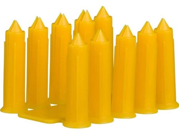 Clipsplug TCP gul 5,5x25 mm, 100 st/förpackning
