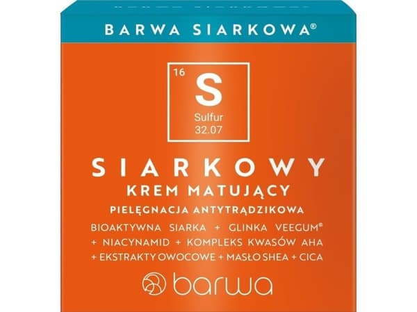 SULFUR BARVA MATTIFYING FACE CREAM