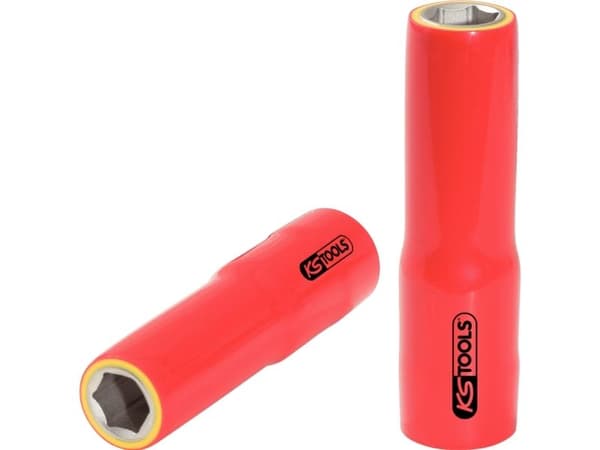 KS TOOLS 1/2" isolert stikkontakt, lang, 32mm (117.1350)