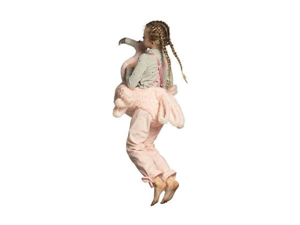 Flamingo piggybackdräkt, barn