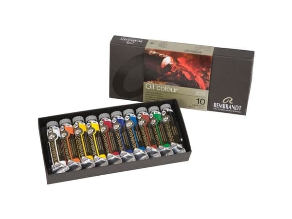 Rembrandt Oil colour Paint Basic Set, 10x15ml Tubes