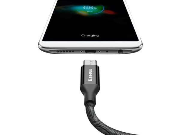 Baseus 6953156260733, 1,5 m, USB A, Micro-USB B, USB 2.0, 0,48 Gbit/s, Sort