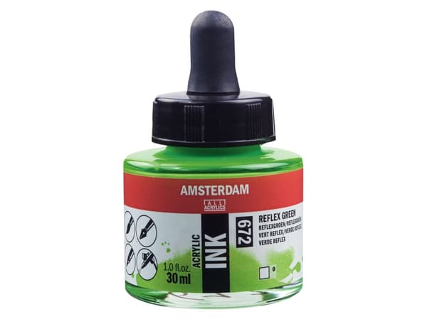 Amsterdam akrylfärgflaska Reflex Green 672