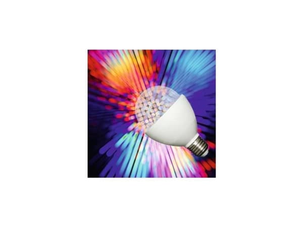 save-E Party - LED-lyspære - form: ball - E27 - 3 W - RGB-lys