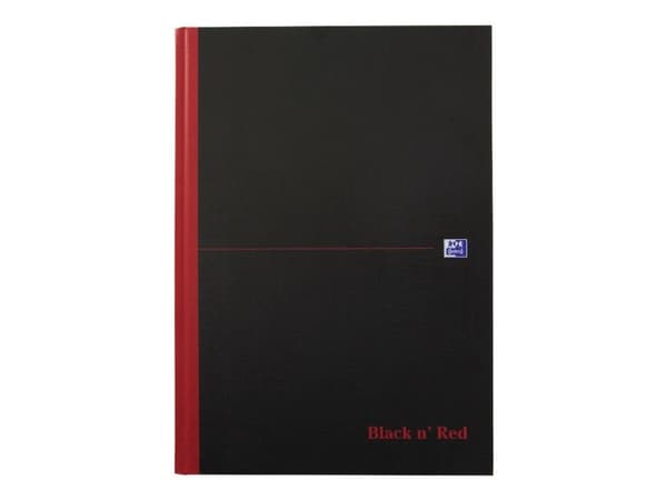 Notesbog black n red 400047606 linjeret a4