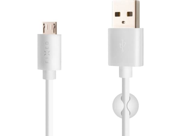 USB-kabel Fixed USB-A till microUSB 2 m vit (FIXD-UM2M-WH)