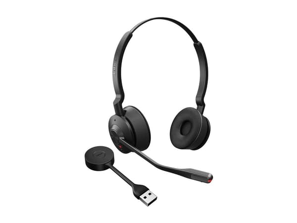Jabra Engage 55 SE Stereo - Headset - på örat - DECT - trådlös - USB-A via DECT-adapter - Certifierad för Microsoft-teams