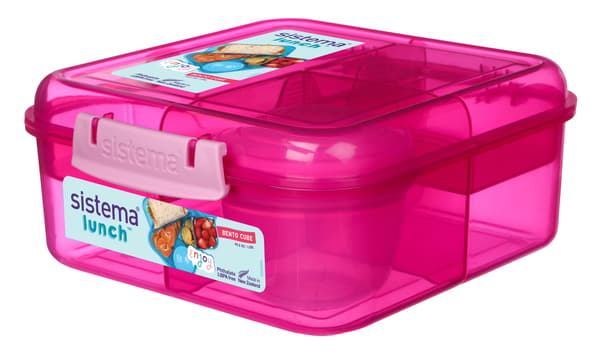 Sistema 1,25L Bento Cube Lunch Rosa
