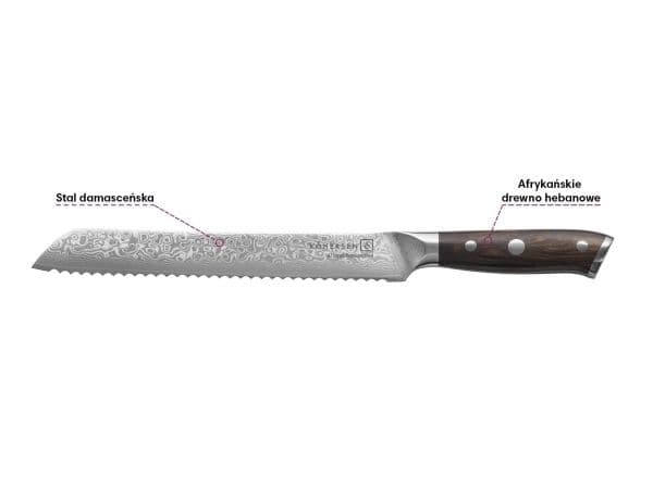 Kohersen Elegance Ebony Wood leipäveitsi 22,9 cm