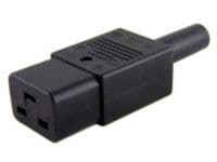 MicroConnect - Strøm-konnektor - IEC 60320 C19 - sort