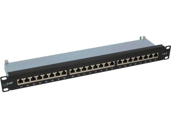 InLine 4043718076215, Cat6, Sort, Rackmontering, 19U, 1,81 kg, 190 mm