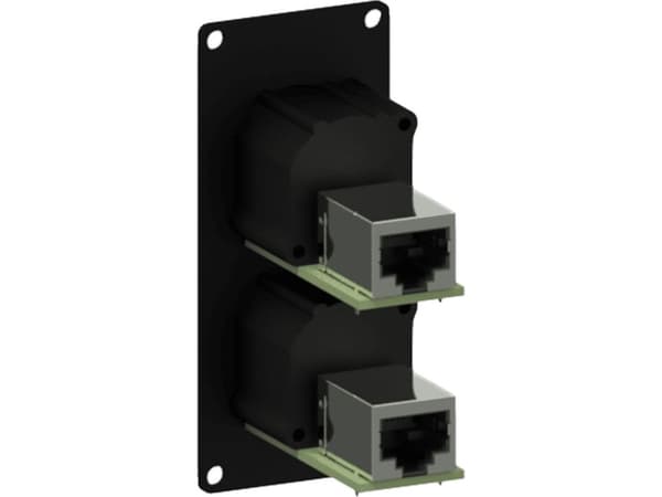 Caymon CASY-modul med 2 x NE8FAH Ethercon (CASY168/B)