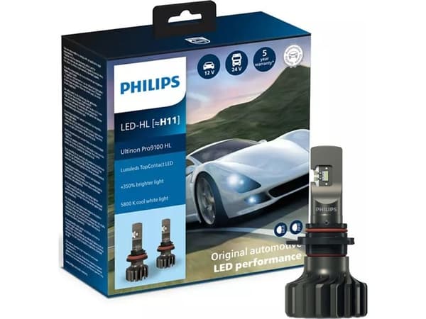Philips Ultinon Pro9100 LED H11 12/24V - Sæt