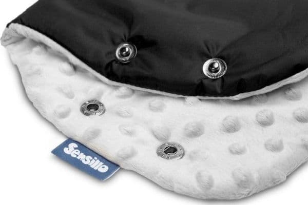 Sensillo MUFKA til barnevogn Minky - black