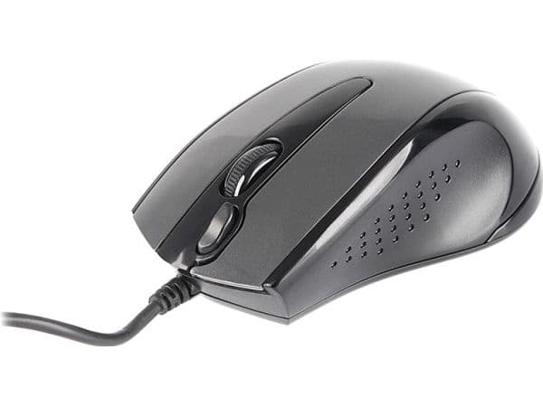 A4Tech V-Track N-500F-1 - Mus - optisk - 4 knapper - kablet - USB - grå