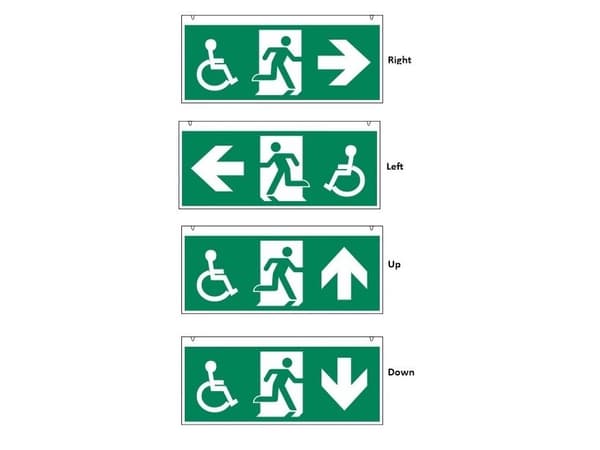 HANDICAP EMERGENCY LIGHT WAYOUT 23M - 4 st.