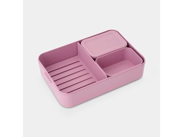 Brabantia Make & Take, Lunsjbeholder, Voksen/Barn, Rosa, Plast, Monokromatisk, Rektangulær