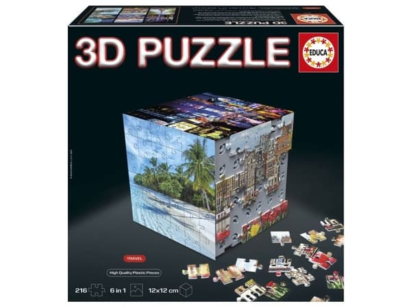 Educa 3D palapeli Cube Travel
