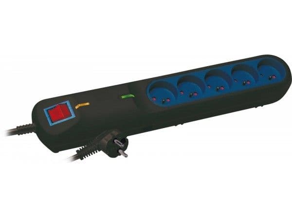 Lestar LF 2005 G-A K. Power Strip: CZ  3 m, black