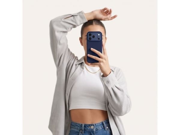 Tech-Protect Uniq MagSafe CC case for iPhone 18 Pro / 17 Pro - navy blue