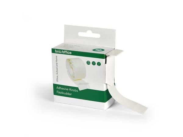 Klæbepuder 25x12x1mm Hvid - (12 stk.)