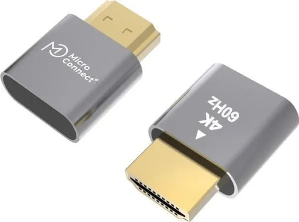 MicroConnect - Attrap-kontakt - HDMI hann - grå