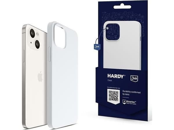 3mk Hardy Silicone MagCase til iPhone 14 Plus - hvit