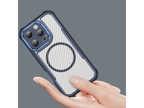 Leading Series MagSafe silikondeksel til iPhone 16 Pro - blå