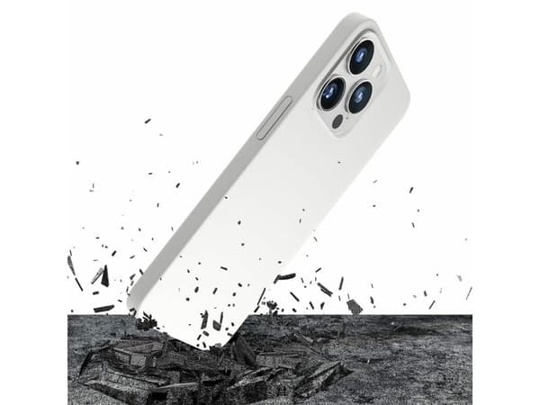 3Mk Apple iPhone 15 Plus - Hardfør magnetisk silikondeksel sølvhvit
