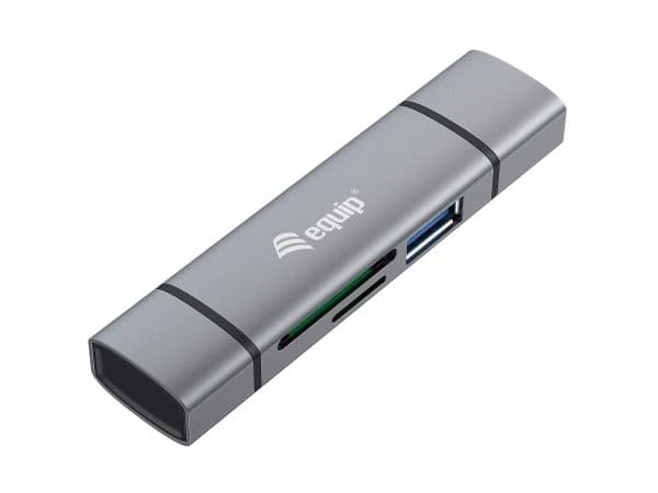 Kortläsare Equip USB 3.0 + USB-C för SD/MicroSD