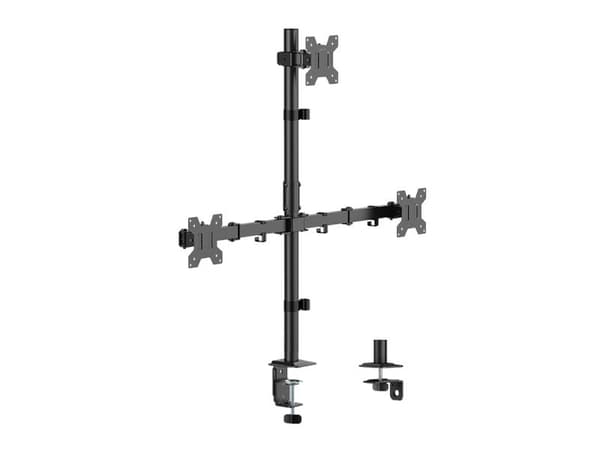 Monitorfäste Trippel 17-32 376mm Svart