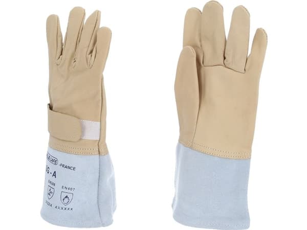 KS Tools 117.0141, Isolerende hansker, Beige, Grå, Vanntett, 1 stykker, 2 stykker, Lær