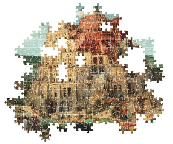 Clementoni Puslespil Museum Babel Tower Compact Box, 1500 brikker