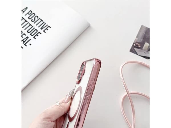 iPhone 17 Case with Crossbody Strap, MagSafe Compatible - Black