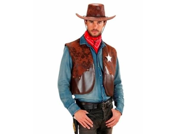 Cowboyvästdräkt