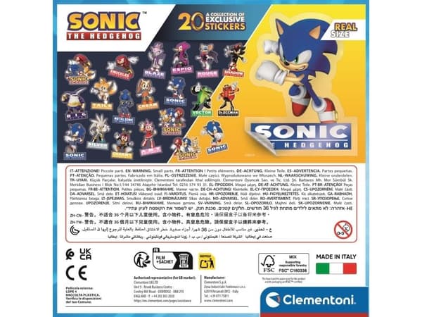Clementoni puslespill Square Box - Sonic, 180 brikker