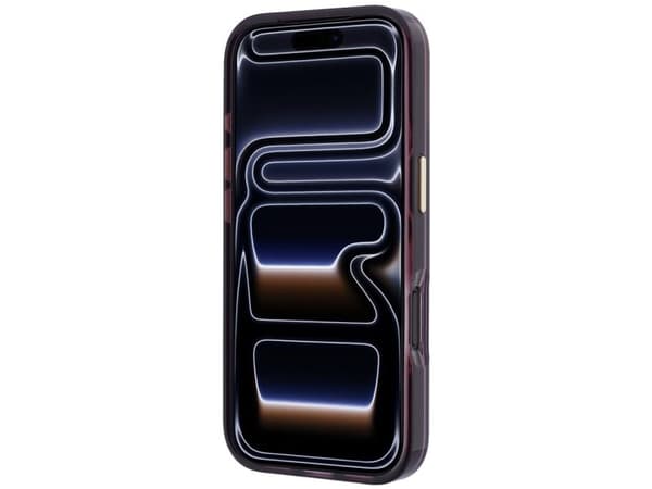 Guess IML 4G Script Metal case for iPhone 17 Pro / 18 Pro - burgundy