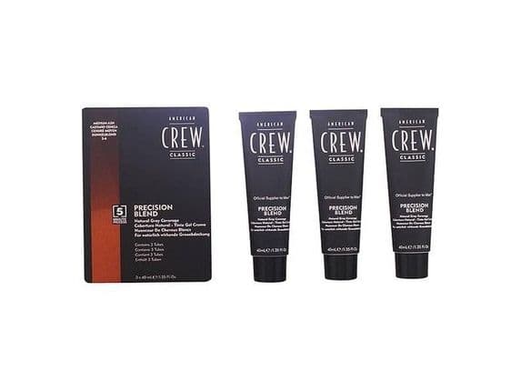 American Crew Precision Blend Natural Gray Coverage Medium Ash 5-6 3 x 40 ml