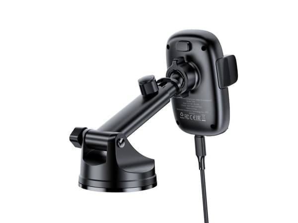 Acefast D49 Car Mount with Wireless Charger for the Dashboard - Black