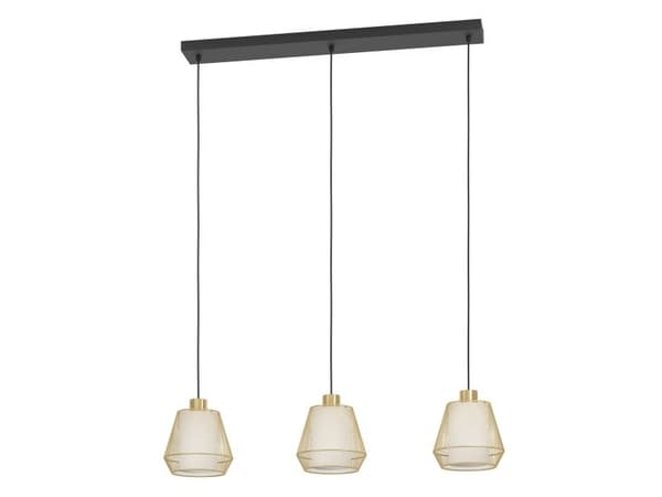 EGLO CITADEL LANGBORD 3L E27 SORT/BM