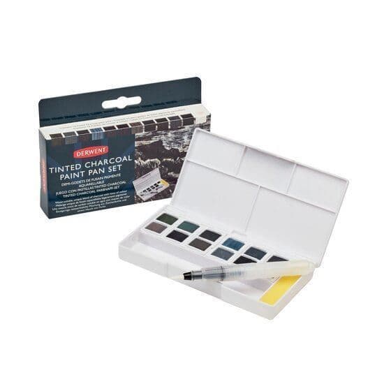 Derwent Tinted Charcoal Paint Pan-set