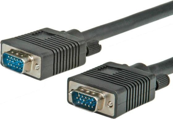 VALUE 11.99.5253-20, 3 m, VGA (D-Sub), VGA (D-Sub), Hankjønn, Hankjønn, Sort