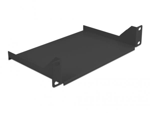 Delock - Rackhylde - sort - 1U - 10"
