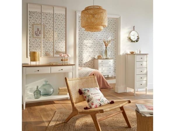 Hänglampa Atmosphera Liby bambu 40 cm