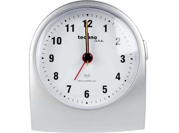 Technoline WT 753, Quartz-väckarklocka, Silver, Klassisk, Analog, Batteri, AA